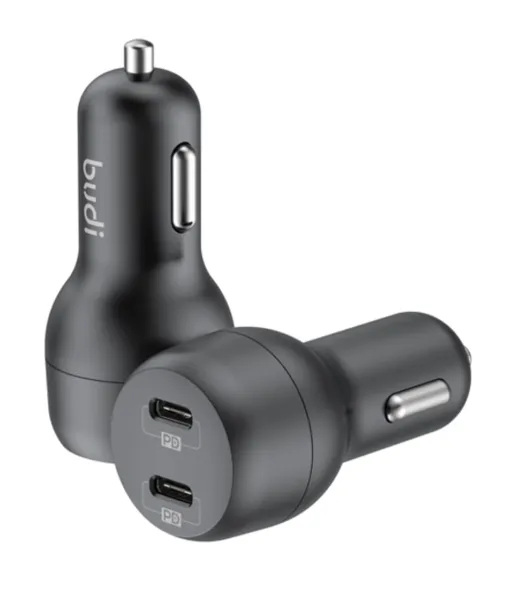 شارژر فندکی 40W بودی PD و فست با دو خروجی USB-C مدل CC108RB با گارانتی 18 ماهه (6 ماه تعویض)