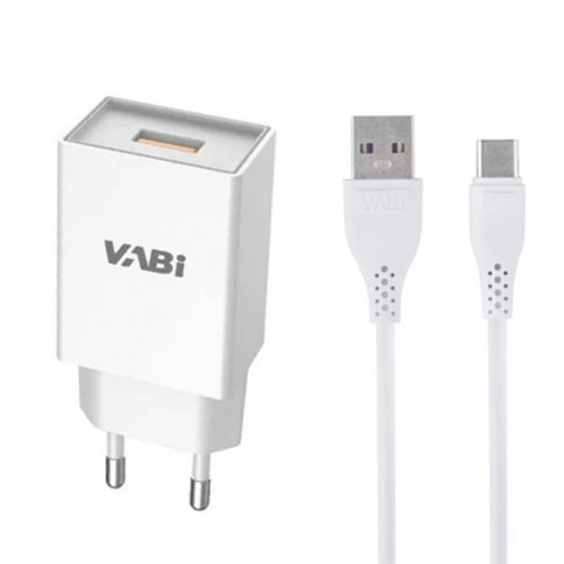 شارژر دیواری 18 وات وابی مدل H39B به همراه کابل USB-C