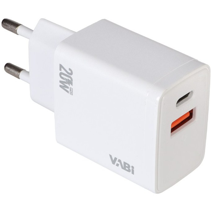 شارژر دیواری دو پورت 20 وات فست VABI مدل H66 20W